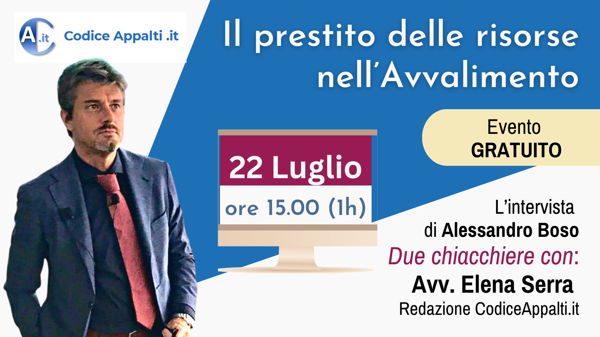 Webinar Live  (gratuito) del 20 dicembre 2024
